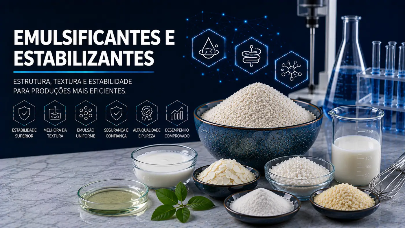 Emulsificantes e estabilizantes